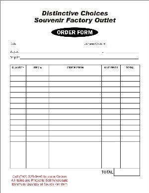 Executive Printers of the Bahamas - Order Forms